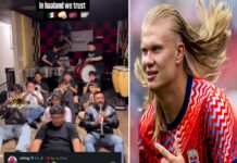 Erling Haaland, responde a Banda mexicana en redes.