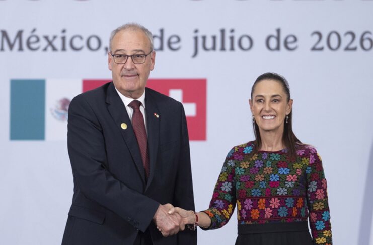 Presidenta Sheinbaum anuncia conversaciones con Suiza por tratado comercial