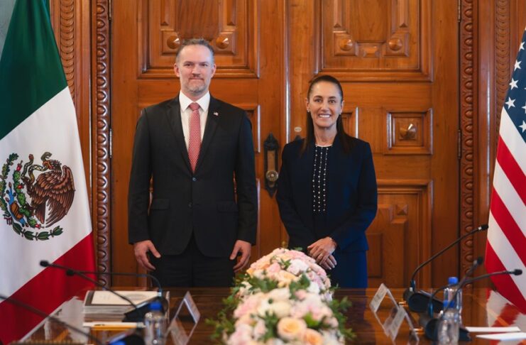 Presidenta Sheinbaum recibe al representante comercial de Estados Unidos, Jamieson Greer