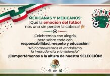 Llaman a celebrar con alegría y responsabilidad el desempeño de la Selección Mexicana