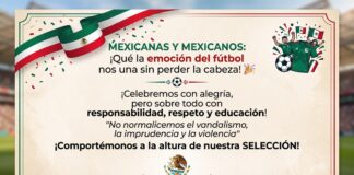 Llaman a celebrar con alegría y responsabilidad el desempeño de la Selección Mexicana