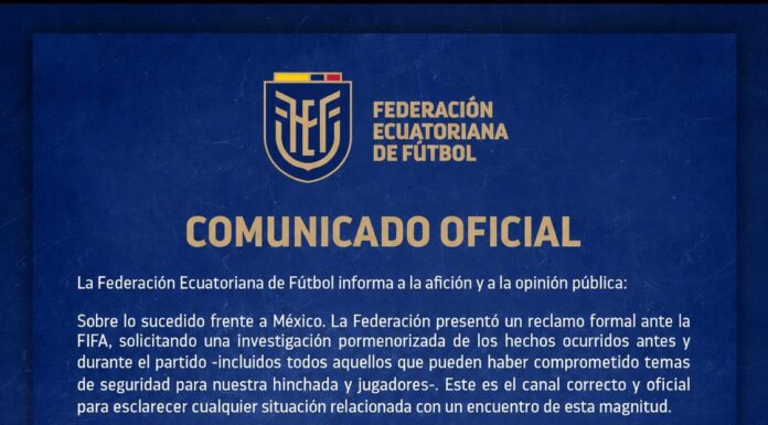 Ecuador presenta reclamo formal ante la FIFA por incidentes ocurridos antes y durante el partido frente a México en el Mundial 2026