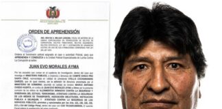 Fiscalía de Bolivia ordena la detención de Evo Morales por seis delitos