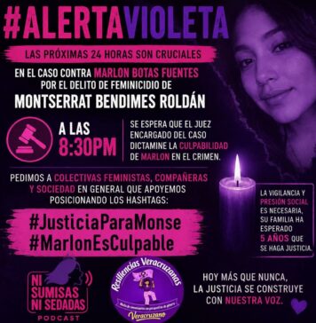 #AlertaVioleta: Justicia para Monserrat Bendimes