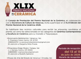 SECVER habilita tres sedes para recibir obras participantes del Premio Nacional de Cerámica