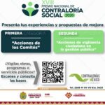Abierta convocatoria para participar en el Premio Nacional de Contraloría Social 2026