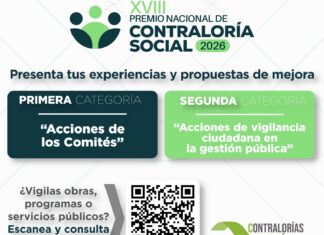 Abierta convocatoria para participar en el Premio Nacional de Contraloría Social 2026