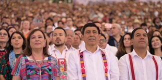 Rocío Nahle refrenda la hermandad entre Veracruz y Oaxaca en la Guelaguetza