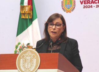 Rocío Nahle descarta irse al gabinete de Sheinbaum; asegura que continuará al frente de Veracruz.