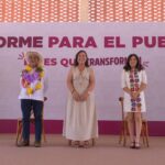 Diputada Naomi Santos rinde cuentas al distrito de Minatitlán