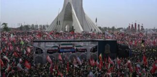 Presidente y Canciller de Irán fueron atacados en funeral de Khamenei