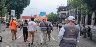 Implementa PC operativo preventivo en Xalapa y Veracruz por transmisión del partido de la Selección Mexicana