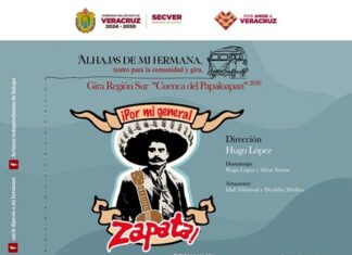 La SECVER invita a la gira teatral ¡Por mi general Zapata! en la región de la Cuenca del Papaloapan