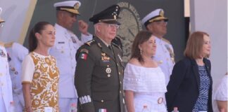 Acompaña Rocío Nahle a la presidenta Claudia Sheinbaum en graduación de cadetes navales