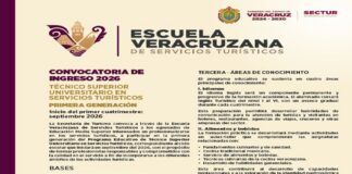 Escuela Veracruzana de Servicios Turísticos emite convocatoria para primera generación