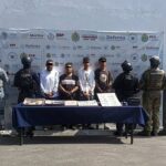 Operativo de SSP y FGE, con apoyo de fuerzas federales, asegura más de 54 kilos de presunta marihuana y 30 mil litros de hidrocarburo