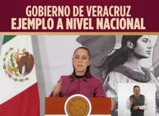 Reconoce Presidenta de México estrategia financiera de Rocío Nahle para Veracruz