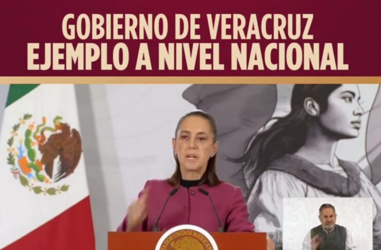 Reconoce Presidenta de México estrategia financiera de Rocío Nahle para Veracruz