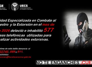 UECS reporta inhabilitación de 577 líneas telefónicas para extorsión en Veracruz