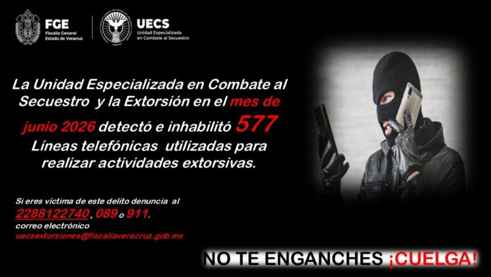 UECS inhabilitación de lineas de extorsión