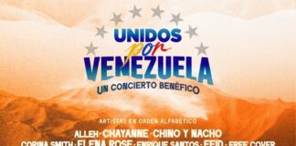 Estrellas de la música se unen al concierto benéfico “Unidos por Venezuela”