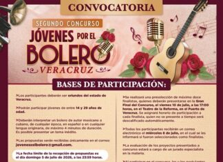 Abre SECVER convocatoria para el segundo concurso Jóvenes por el Bolero: Veracruz