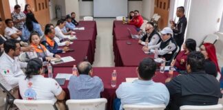 Supervisan Estado y Federación operación de Refugios Temporales en el sur
