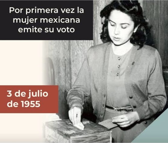 Voto de la Mujer en 1955
