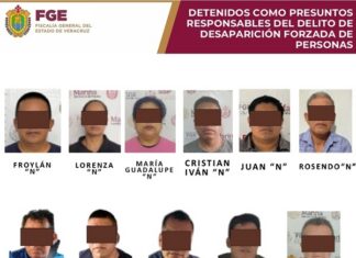 Ejecuta FGE Veracruz 11 órdenes de aprehensión por desaparición forzada en Coatzacoalcos