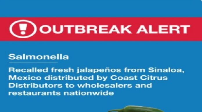 Alerta EU por brote de Salmonella vinculado a jalapeños de Sinaloa