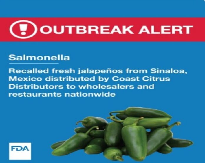 Alerta por Salmonella jalapeños