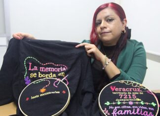 Bordar, una forma de acompañar y resistir ante la desaparición de personas