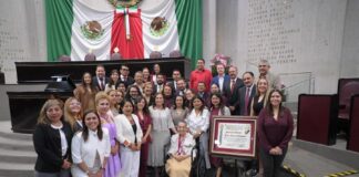 Condecora Congreso del Estado a Gloria Sánchez con la Medalla “Heberto Castillo”