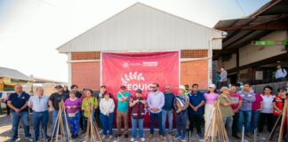 Llega Tequio “Por el Bien de Xalapa” a la Central de Abasto; participó personal del IPE