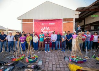 Llega Tequio “Por el Bien de Xalapa” a la Central de Abasto; participó personal del IPE
