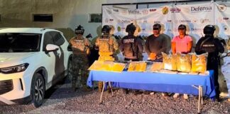 Cuatro presuntos integrantes de grupos delincuenciales detenidos por fuerzas de seguridad federales, estatales y municipales