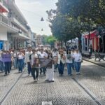Marchan en Xalapa para exigir el esclarecimiento de la muerte de Melanie