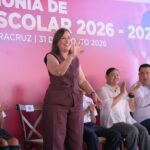 Rocío Nahle inaugura ciclo escolar; 2 millones de estudiantes regresan a clases