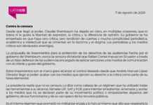 Latinus acusa “embestida” contra la prensa y advierte que seguirán investigando