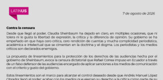 Latinus acusa “embestida” contra la prensa y advierte que seguirán investigando