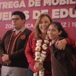 Mochilas y útiles gratuitos para 42 mil 961 estudiantes de la sierra de Zongolica; justicia social para todos: Rocío Nahle
