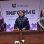Gobernadora recibe Informe Anual del Tribunal Superior de Justicia del Poder Judicial del Estado