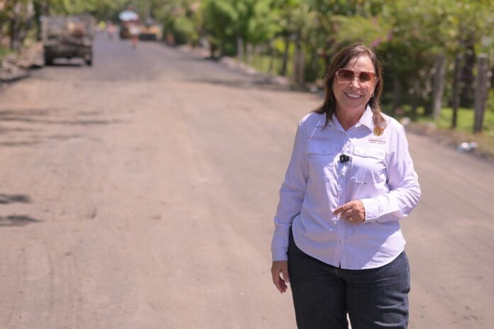 Rocio Nahle supervisa camino Salinas–Los Cántaros
