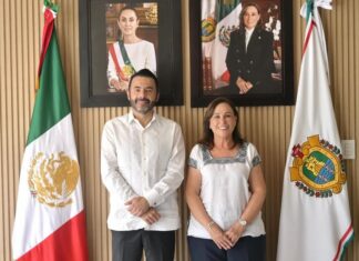 Rocío Nahle se reúne con el Auditor General de la ASF