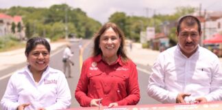 Rocío Nahle entrega 33 kilómetros completamente rehabilitados de la carretera Álamo–Tihuatlán