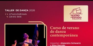 Abre la SECVER curso de verano de danza contemporánea en el Teatro del Estado