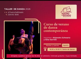 Abre la SECVER curso de verano de danza contemporánea en el Teatro del Estado