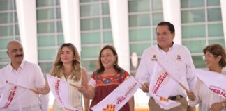 Rocío Nahle da el banderazo de inicio de la ampliación del World Trade Center Veracruz