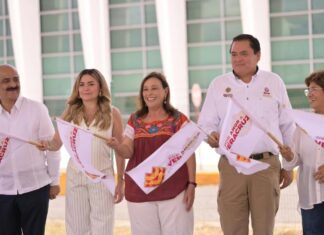 Rocío Nahle da el banderazo de inicio de la ampliación del World Trade Center Veracruz