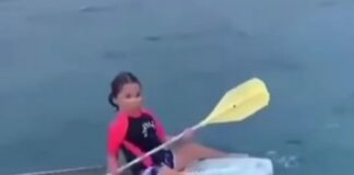 Pescadores rescatan a niña perdida en el mar frente a La Paz